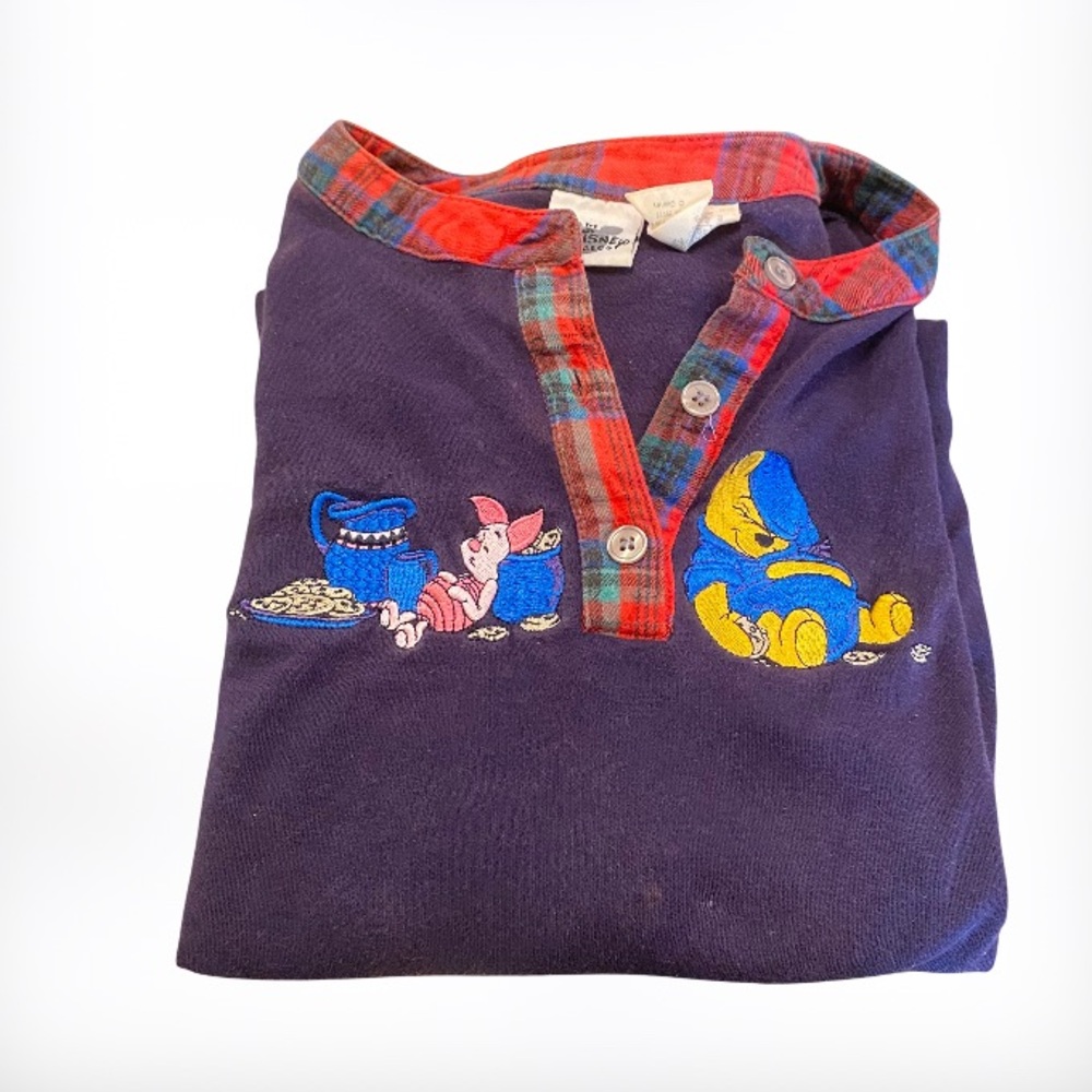Vintage Winnie The Pooh Disney Catalog Sleep Shirt Pajama Small Medium